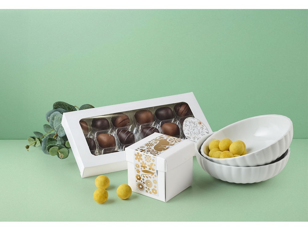 Georg Jensen 2 stk. porcelænsskåle med chokolade