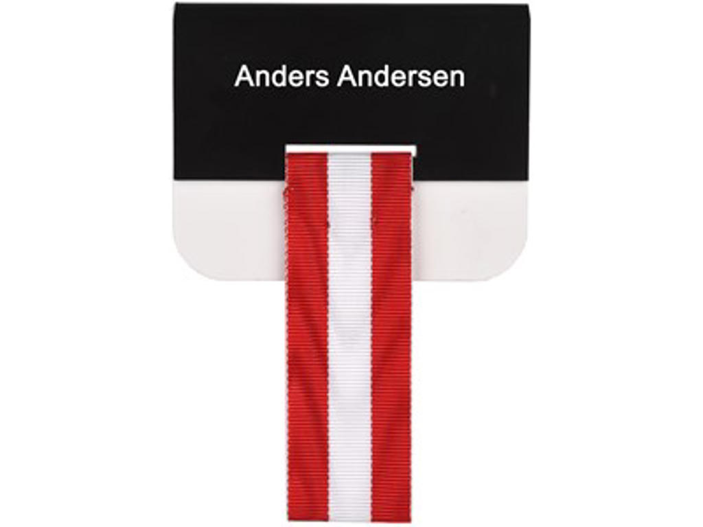 Navneskilt t. medaljer