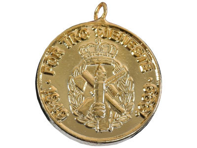 HJV 50 års Jubilæumsmedalje, Guld, 17 mm