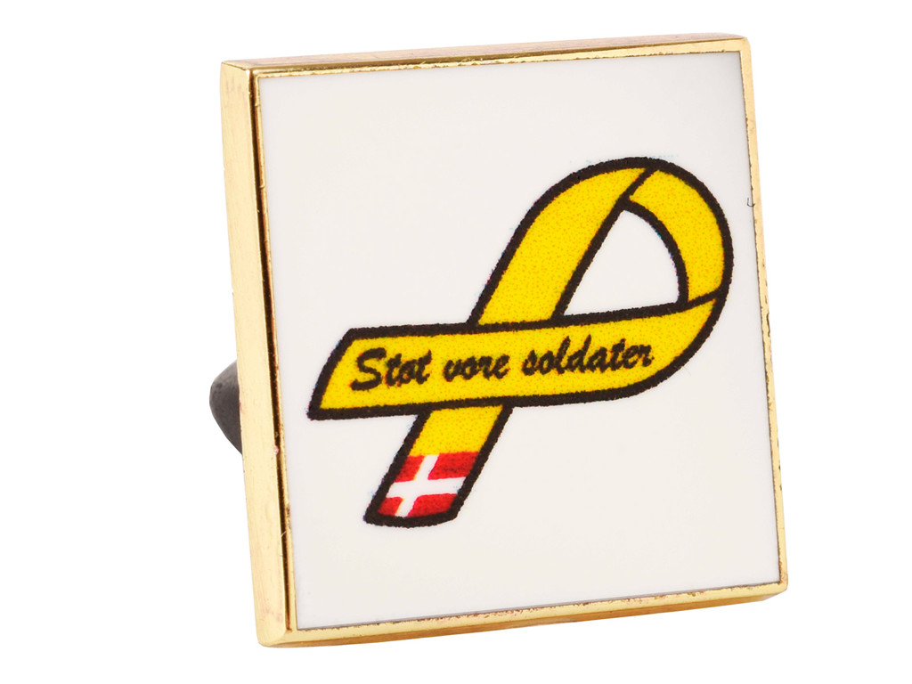 Støt Vore Soldater pin 17x17 mm