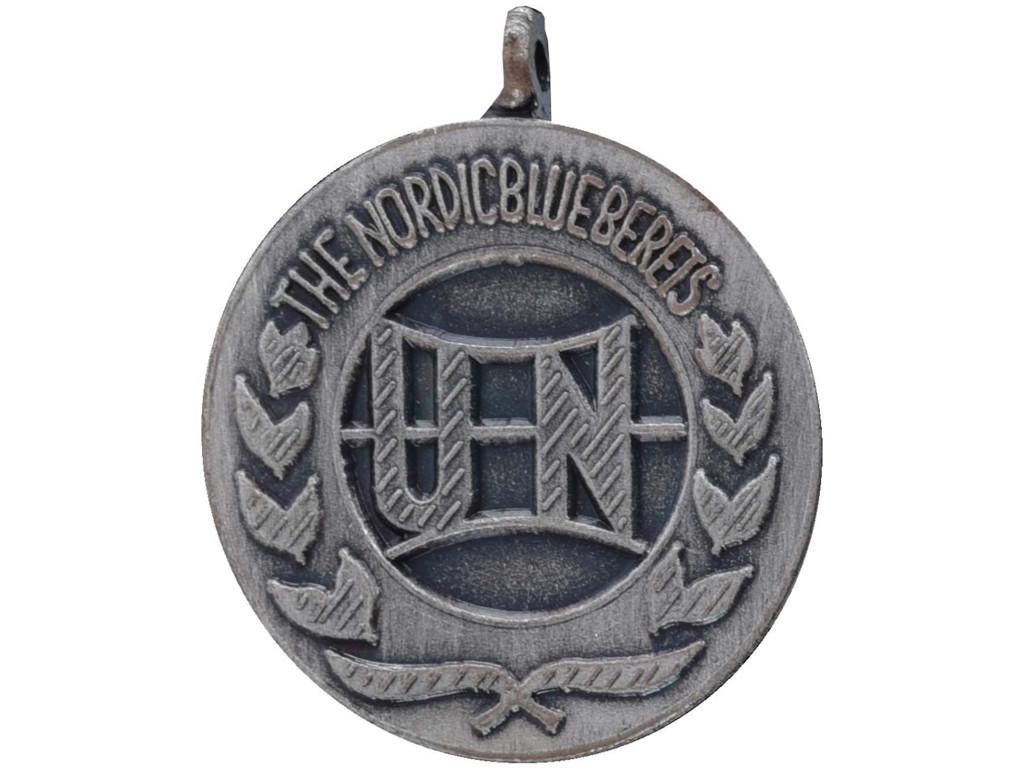 Nordic Blue Beret, Sølv, 17mm