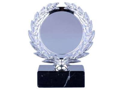 Statuette Topstykke m. emblem 50 mm Ø Sølv