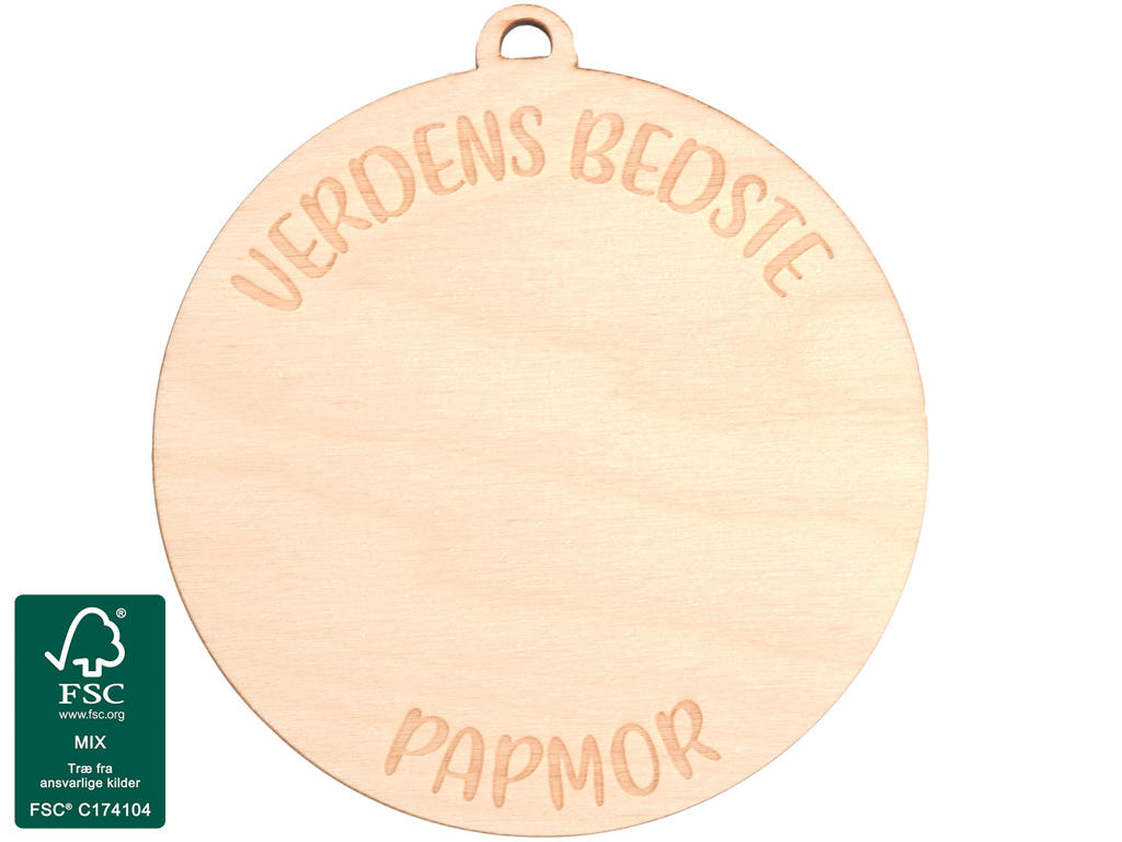 Tegn-selv Medalje Verdens BedstePapmor
