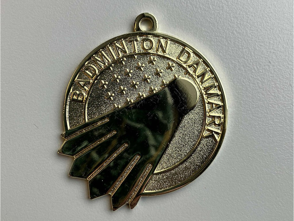 BADMINTON DANMARK GULD MEDALJE