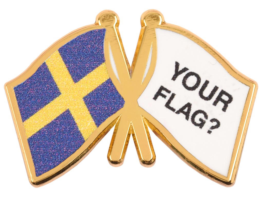 Venskabsflag Sverige + valgfri flag