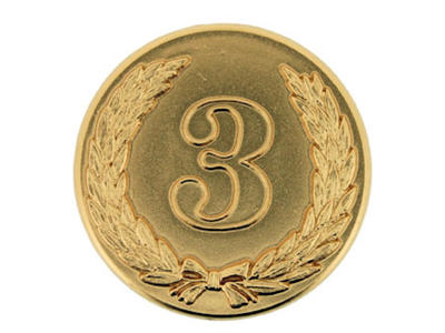 Aktivitetsemblem Tal 3 - 50 mm