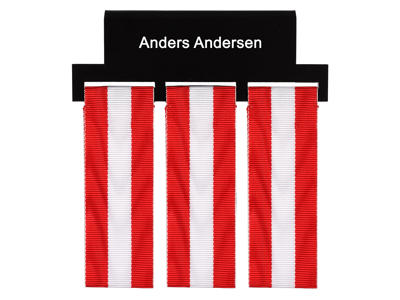 Medalje Navneskilt T Medaljer M 3 Bånd
