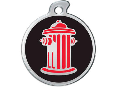 Hundetegn Brandhane lille to farver 