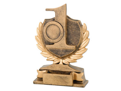 Statuette Golden Line 1 2 3 - Guld 135 mm