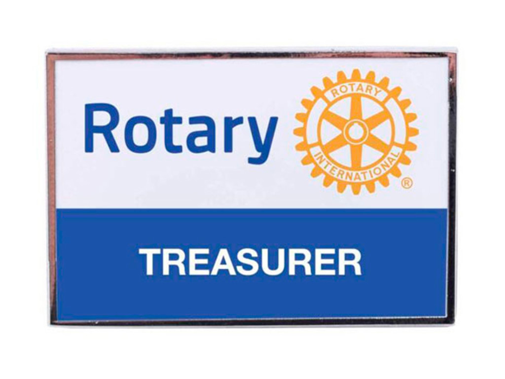 Rotary Treasurer, 30x20 mm