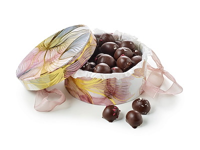 Hatteæske med 500 g. økologiske marcipanæg