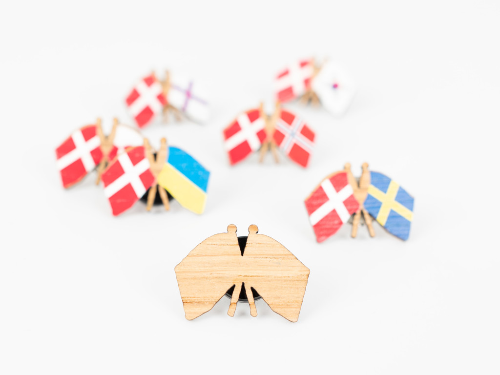 Venskabsflag Træ, dobbelt valgfri flag