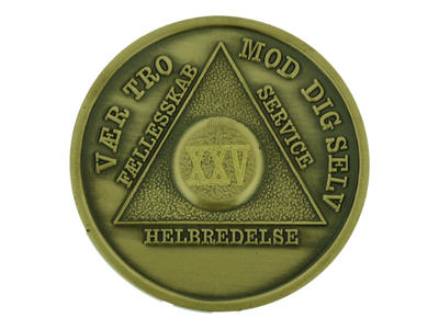 MØNT 25 års uden farve