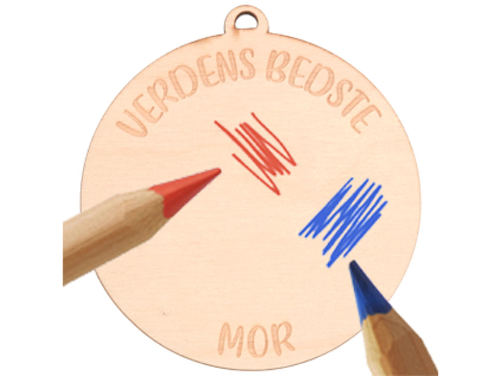 Tegn-selv Medalje Verdens Bedste Faster