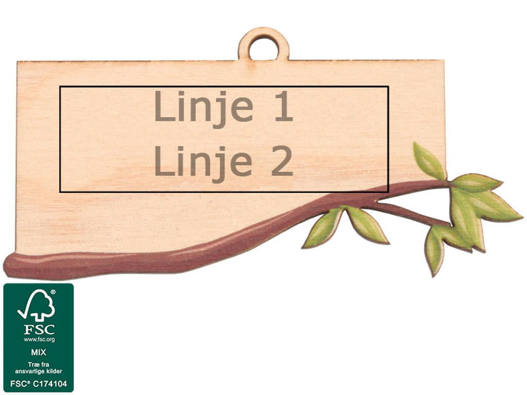 Træmedalje - Forår