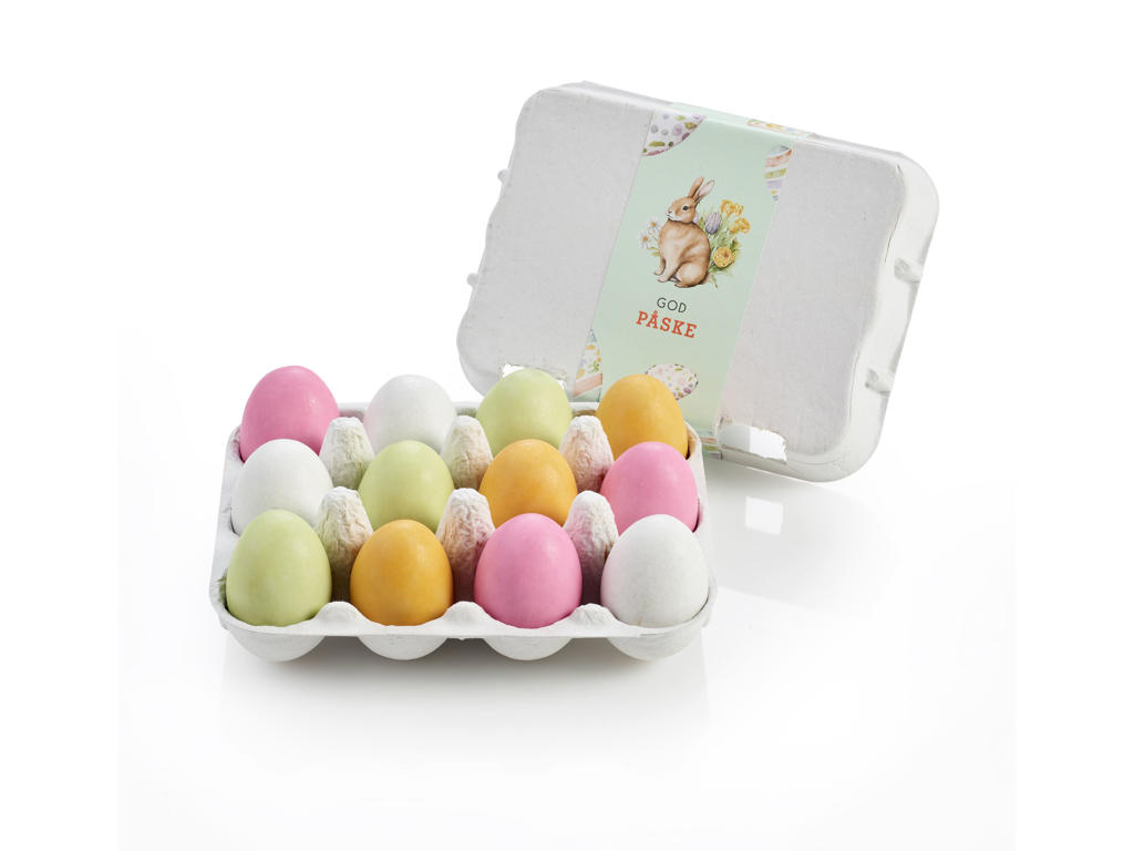 MARCIPANÆG MED SUKKERSKAL 12 STK. 