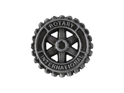 Rotary medlem 15 mm Antik forsølvet