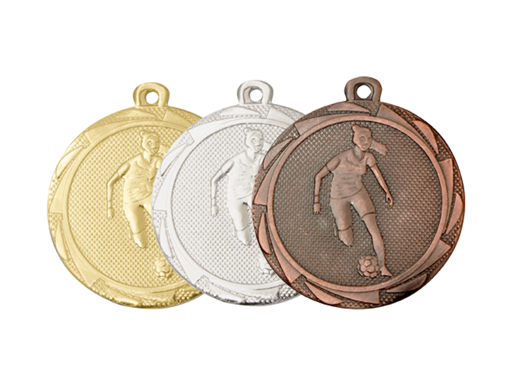 Fodboldmedalje pige/dame 45 mm