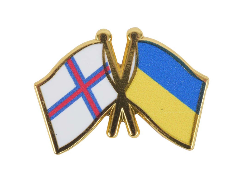 Venskabsflag Fæøerne + Ukraine