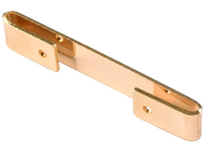 Navnebjælke 7x40 mm m. ombuk og huller