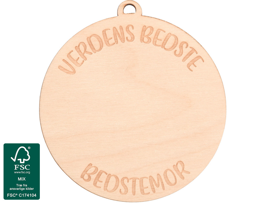 Tegn-selv Medalje Verdens Bedste Bedstemor