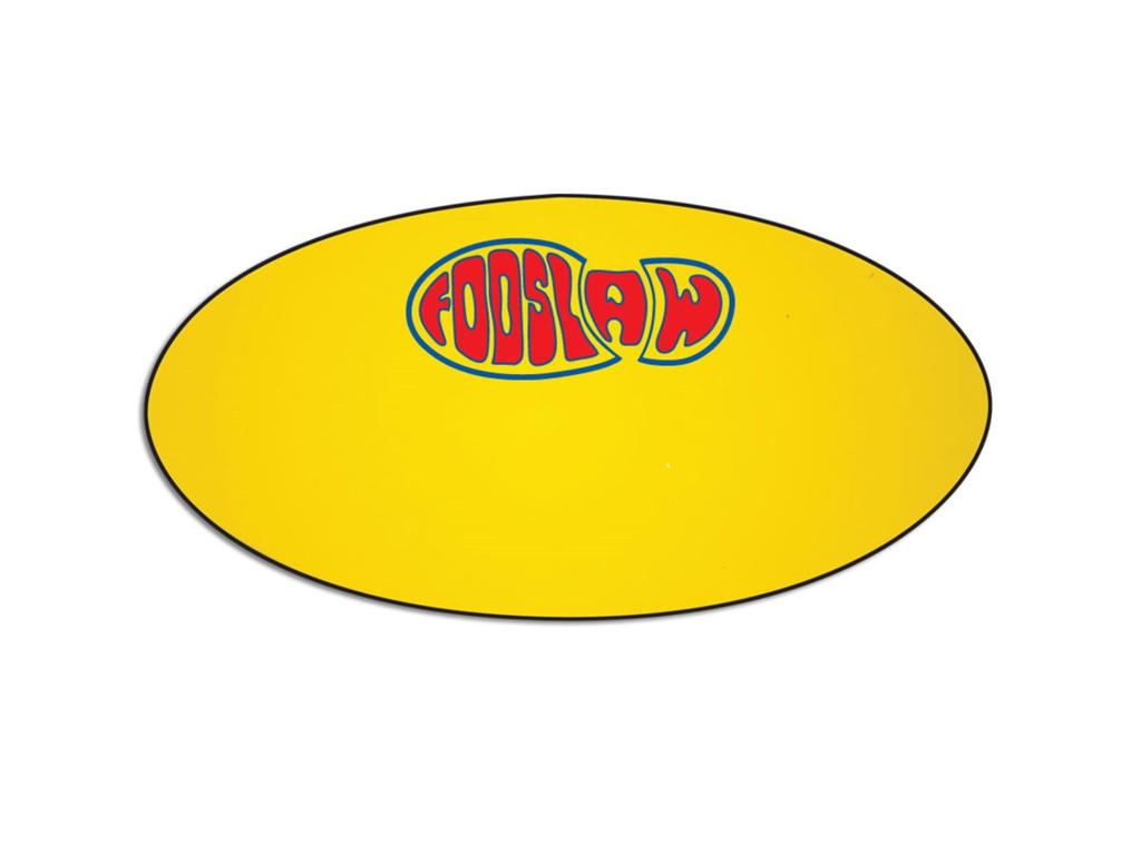 Gul Plast m. Sort Bagside, 35x70