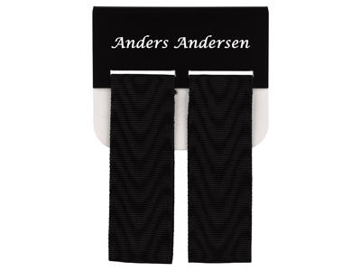 Navneskilt t. medaljer, m. 2 bånd 