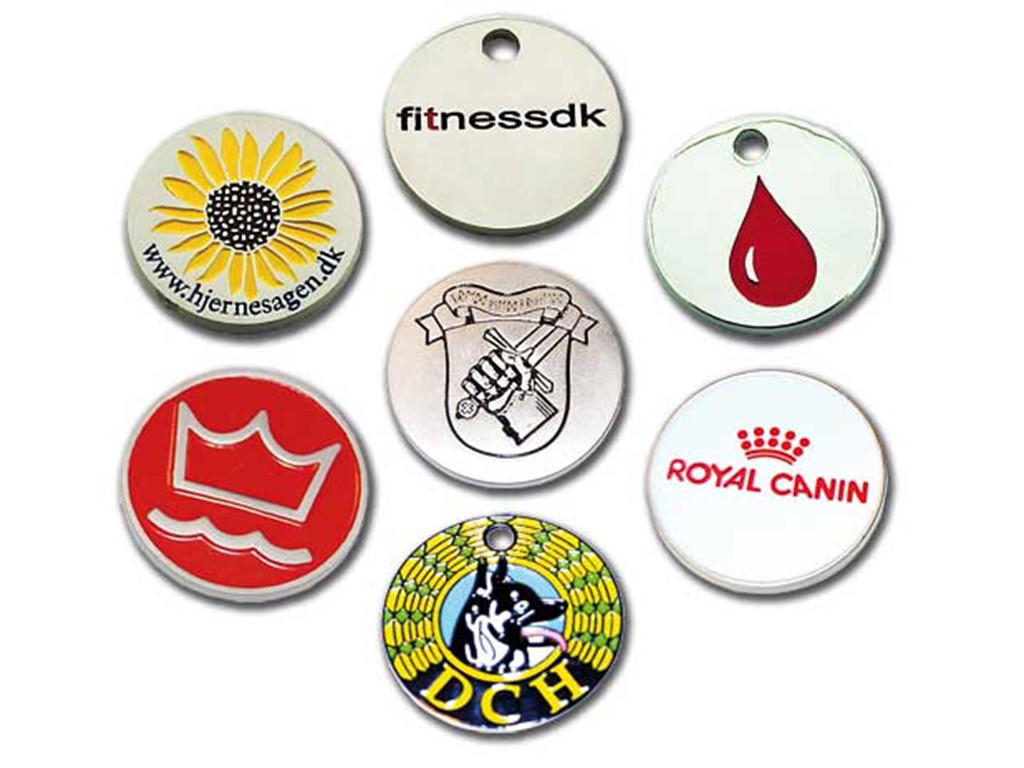 Vognmønt med logo 1 side