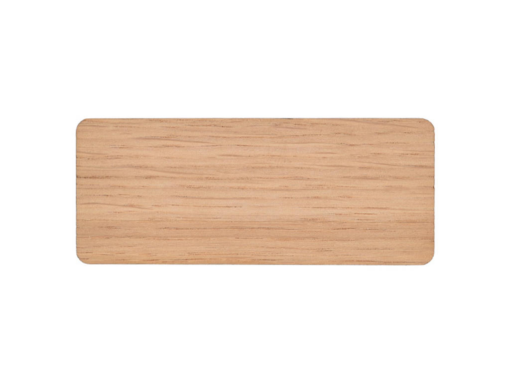 Navnesklit træ retangulær 30x85 mm