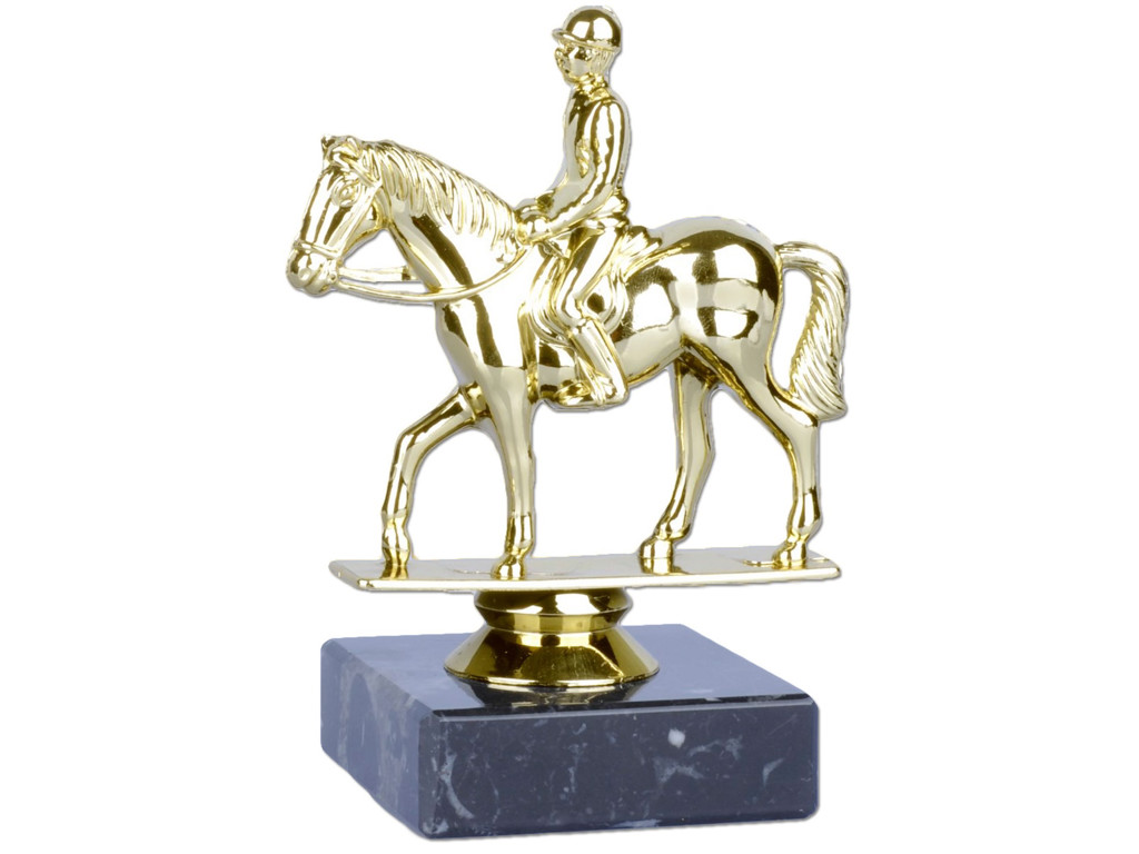 Sportsfigur hest m. rytter 130 mm