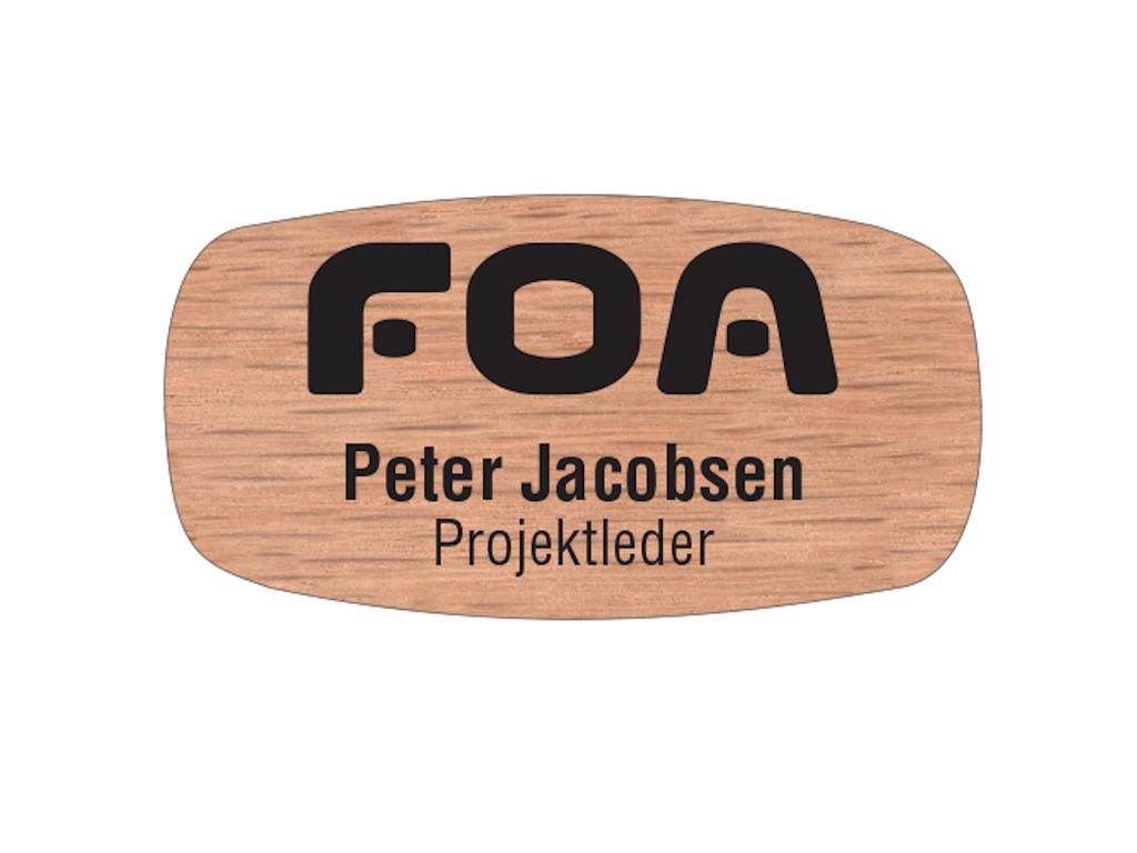 Navneskilt træ 62x32 mm