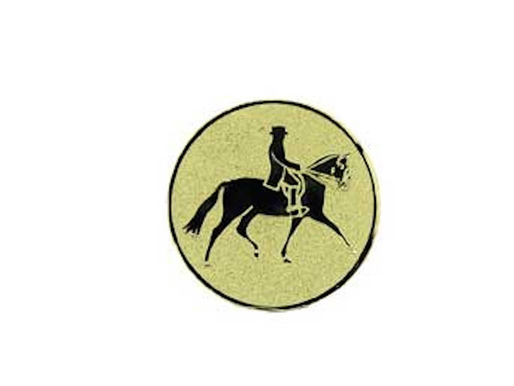 Hest med rytter - 25 mm