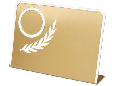 Alustatuette 98x70 mm - Guld