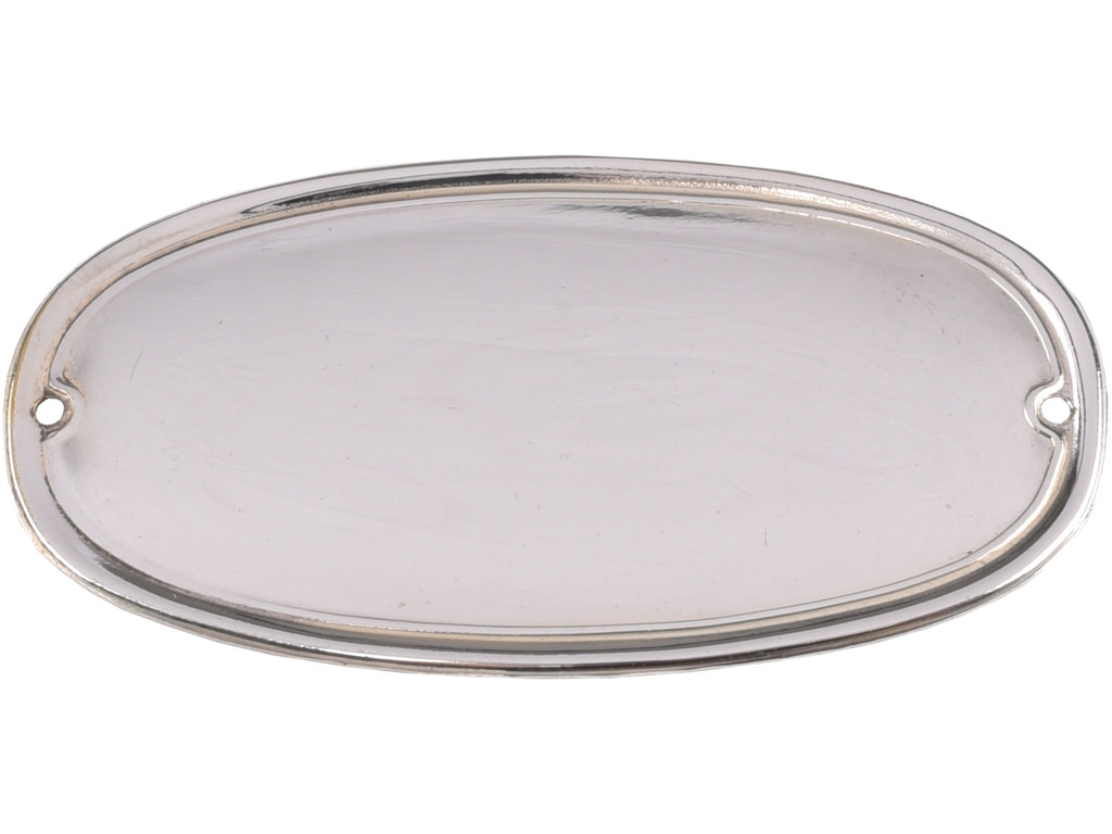 Faneplade - Oval 52 x 27 mm