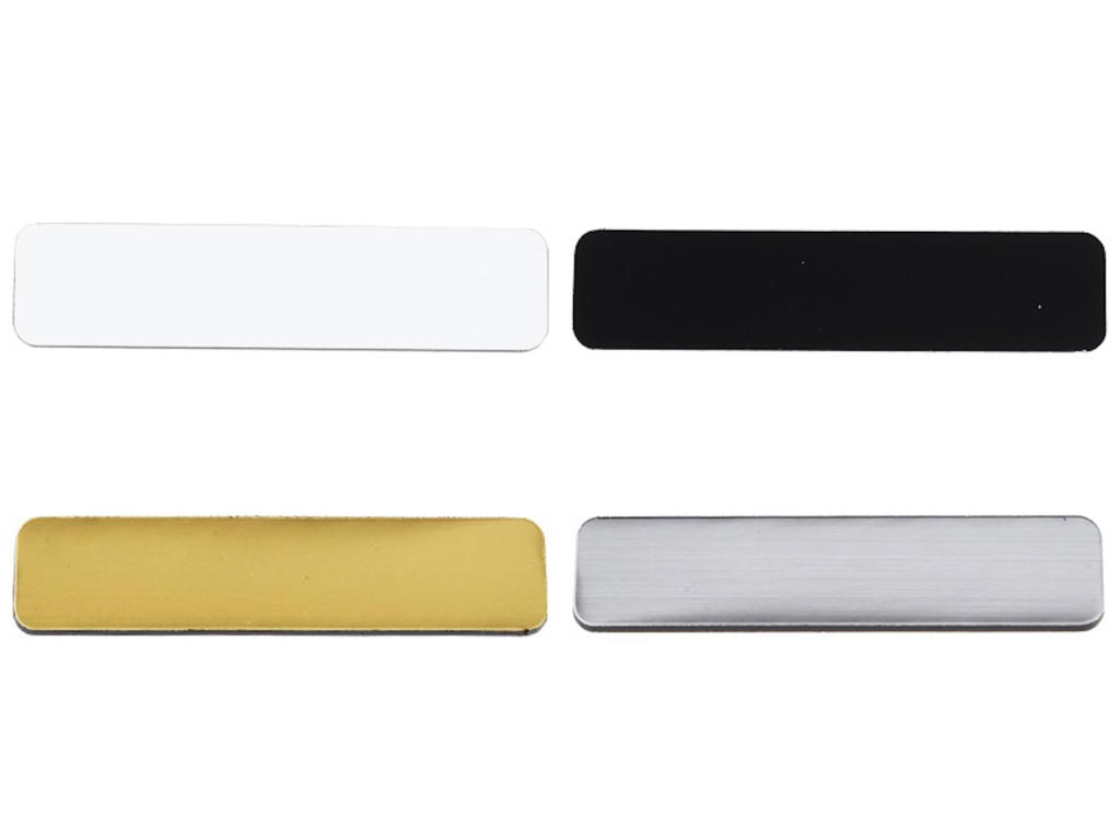 Navneskilt resopal 60 x 14 mm