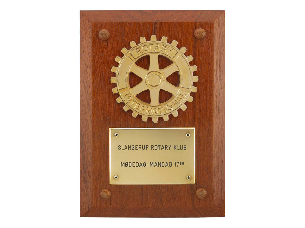 Rotary klubnavneplade