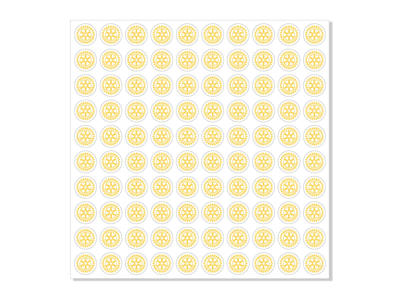 Klistermærke, ø 20mm. 1 ark/100 stk