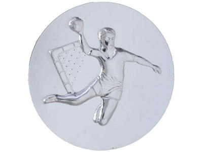 Aktivitetsemblem Håndbold Sølv - 50 mm