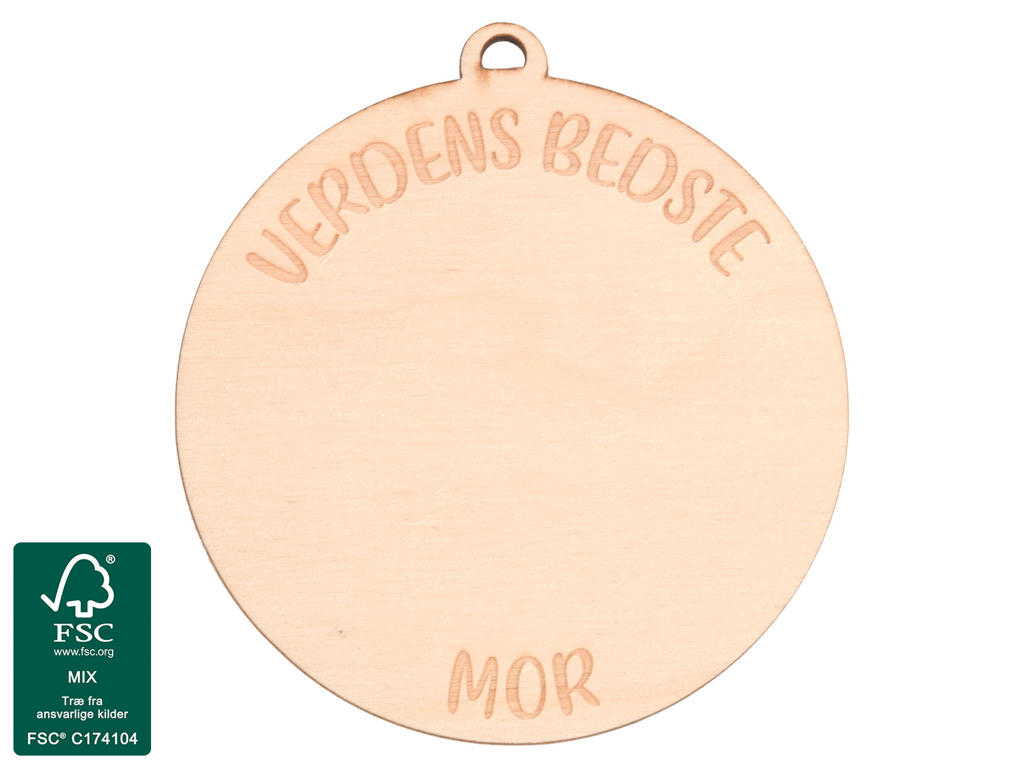 Tegn-selv Medalje Verdens Bedste Mor