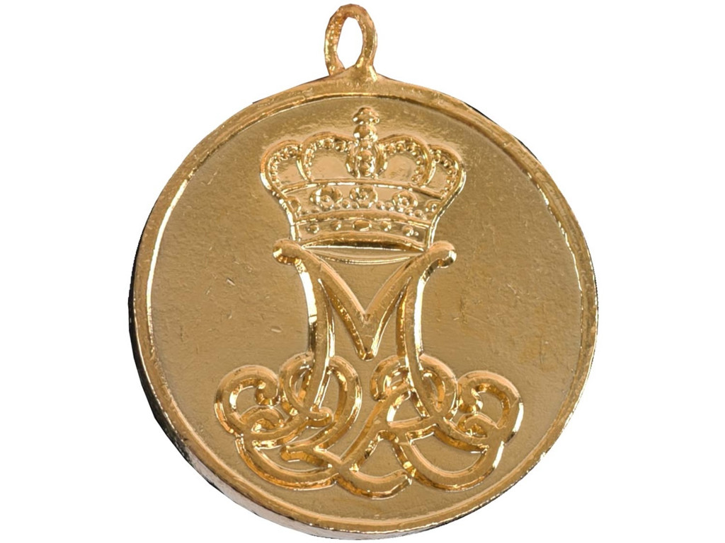 HJV 50 års Jubilæumsmedalje, Guld, 17 mm