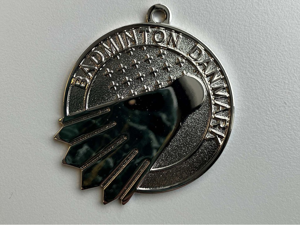 BADMINTON DANMARK SØLV MEDALJE