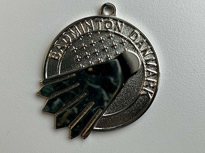 BADMINTON DANMARK SØLV MEDALJE