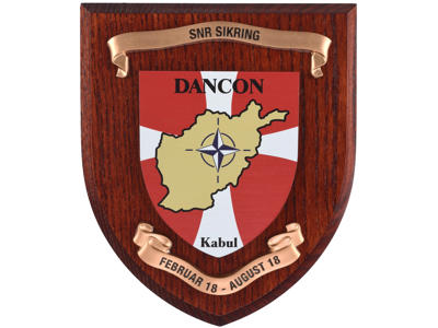 Heraldisk skjold - Mørkt træ