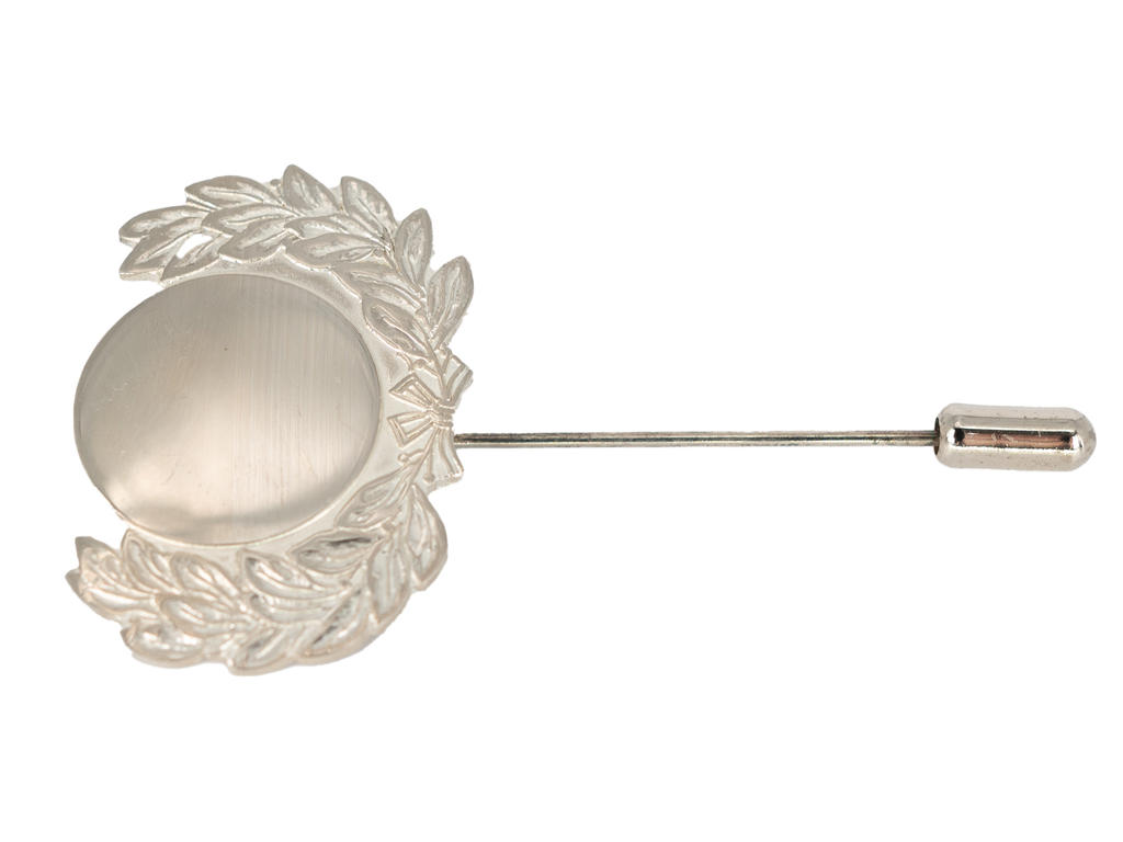 Krans nr. 11 sølv m. lang nål