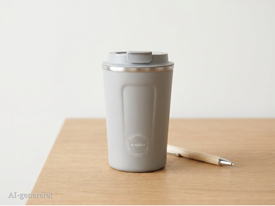 AYA&IDA CUP2GO - Lysegrå - 380ML