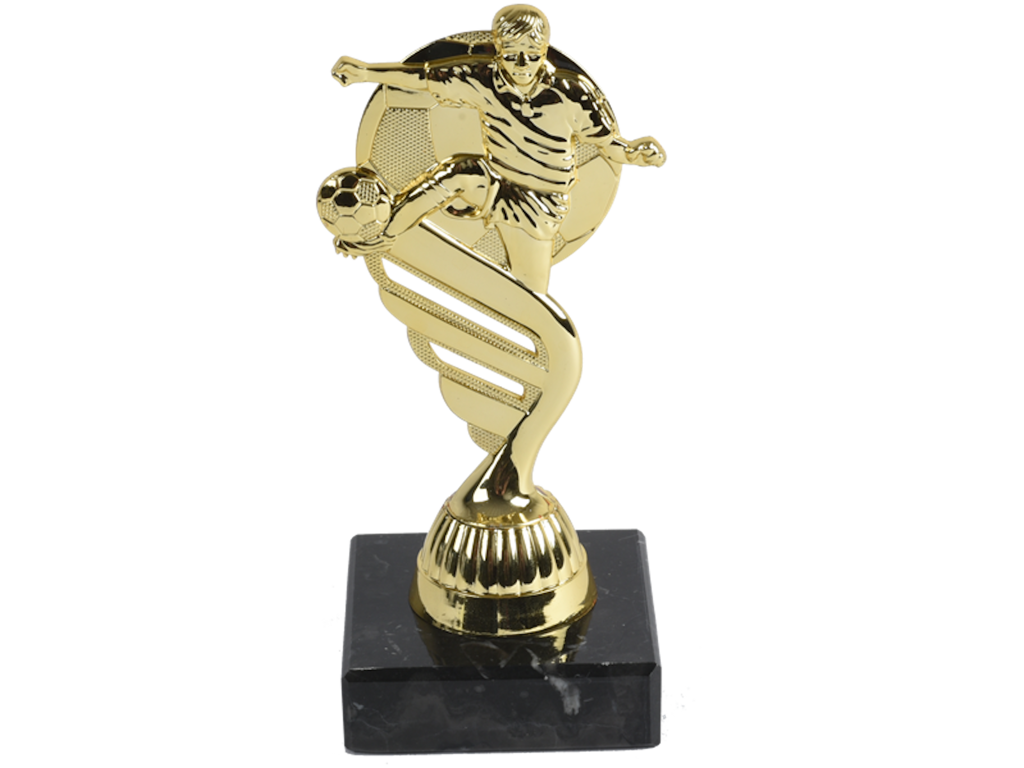 Guldstatuette Fodbold 150 mm