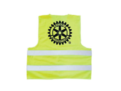 Gul vest med 2 x logo 