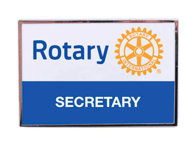 Rotary Secretary, 30x20 mm