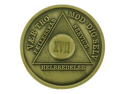 Mønt 17 år uden farve