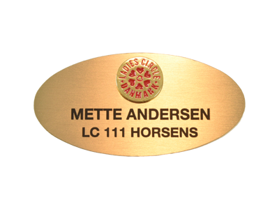 LC Navneskilt (Oval)